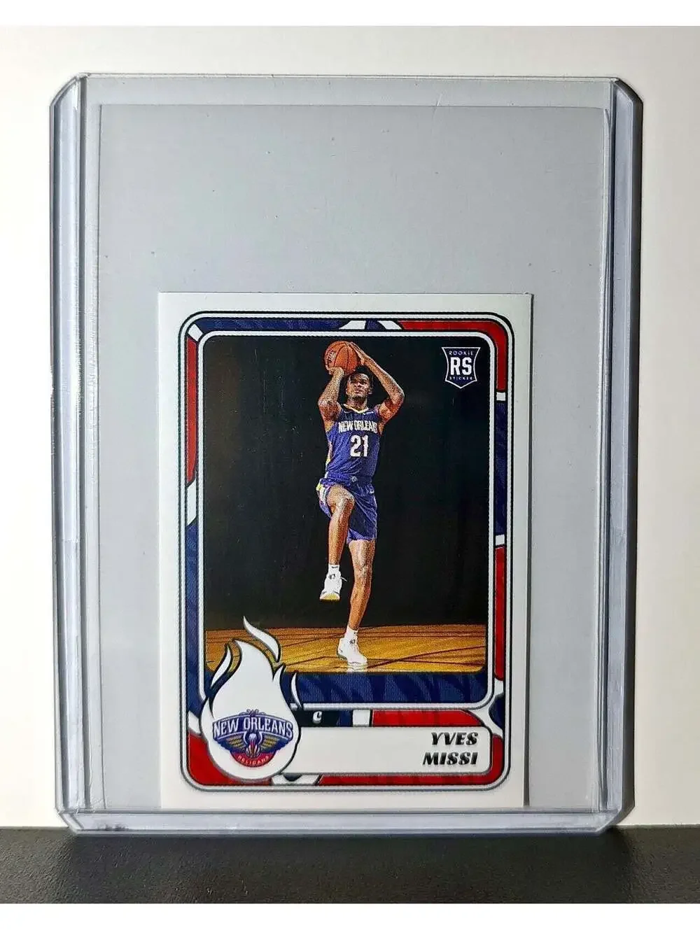 Yves Missi Rookie 2024-25 Panini NBA #406 Sticker Card New Orleans Pelicans